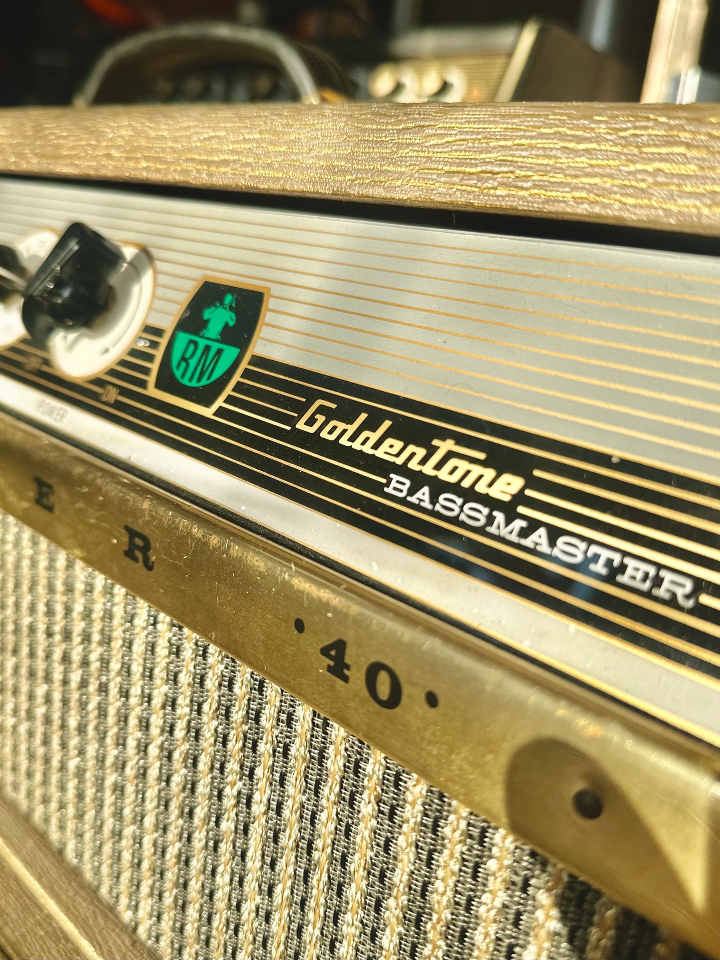 Goldentone | 1756 | Bassmaster 40 | Flip Top Amplifier w/ TV Legs | Re-Conditioned | 1966