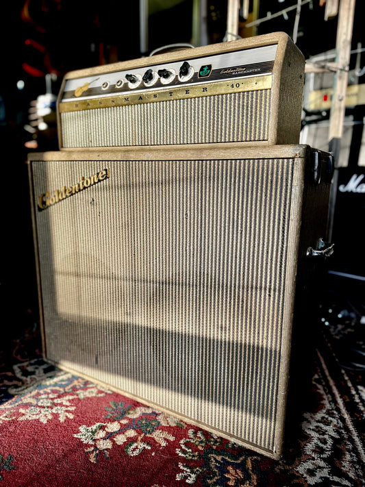 Goldentone | 1756 | Bassmaster 40 | Flip Top Amplifier w/ TV Legs | Re-Conditioned | 1966
